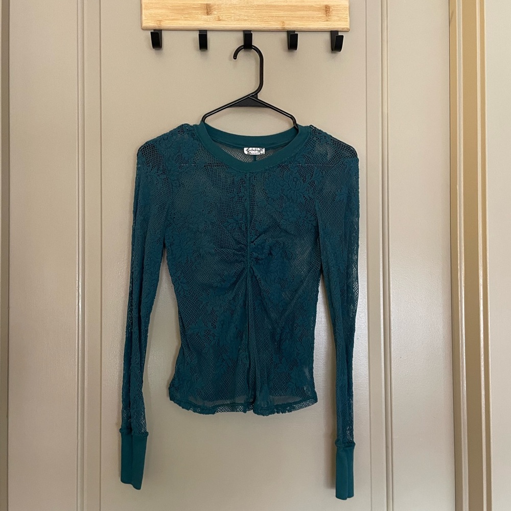Free people mesh long sleeve